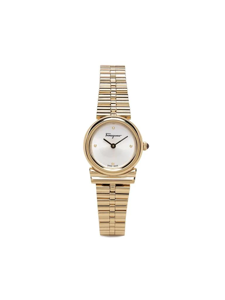 Salvatore Ferragamo Watches Gancini Horizontal 22mm - women -  -  - Gold 1