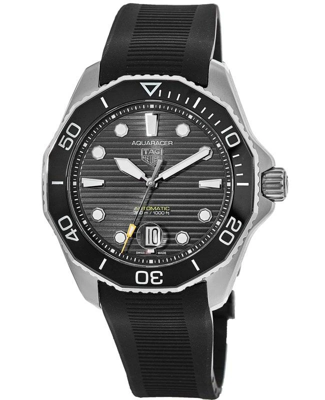 TAG Heuer Tag Heuer Aquaracer 300M Automatic 43mm Black Dial Rubber Strap Men's Watch WBP201A.FT6197 1