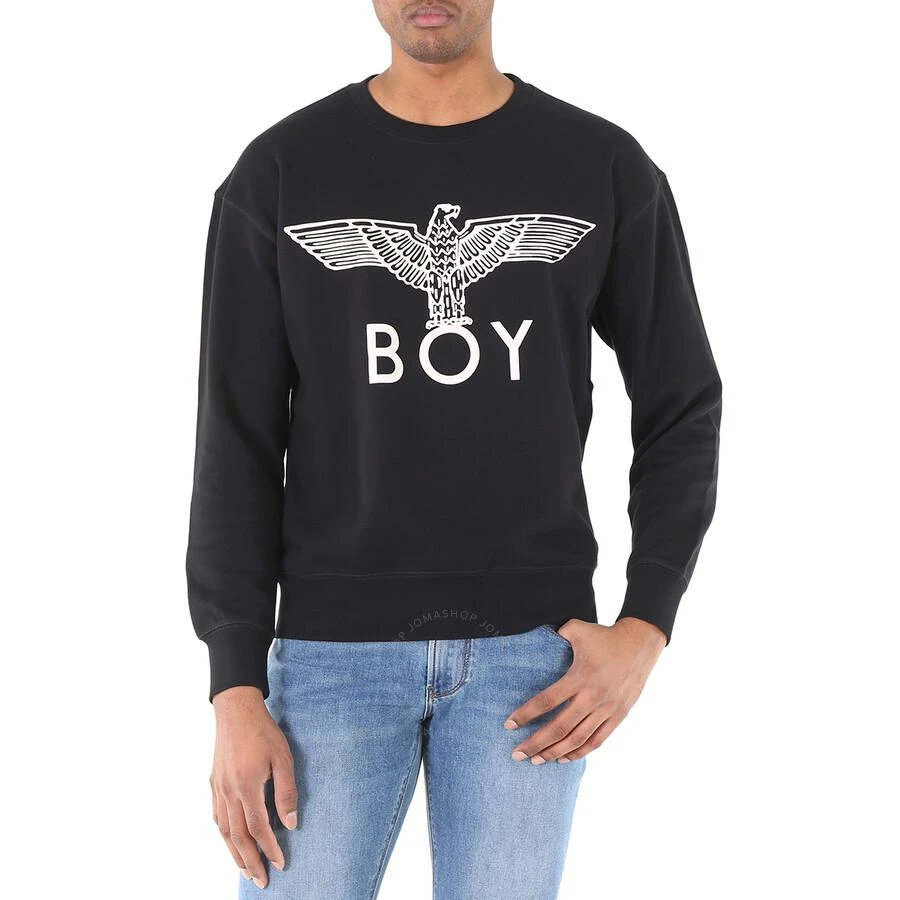 BOY LONDON Men's Black / White Long Sleeve Boy Eagle Sweatshirt 1