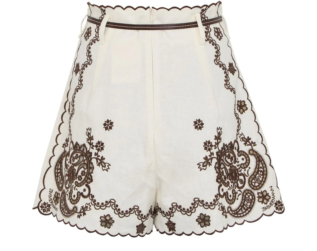 Zimmermann Ascension embroidered shorts 3