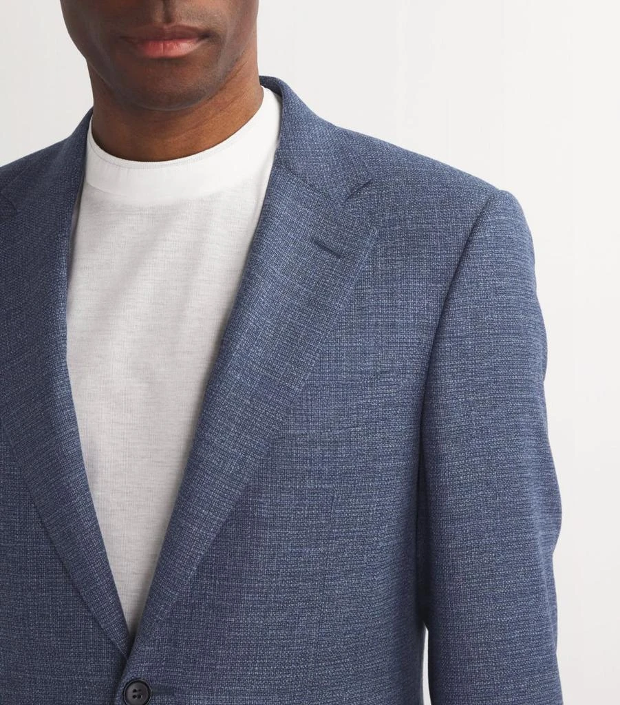 Canali Wool Hopsack Single-Breasted Blazer 6