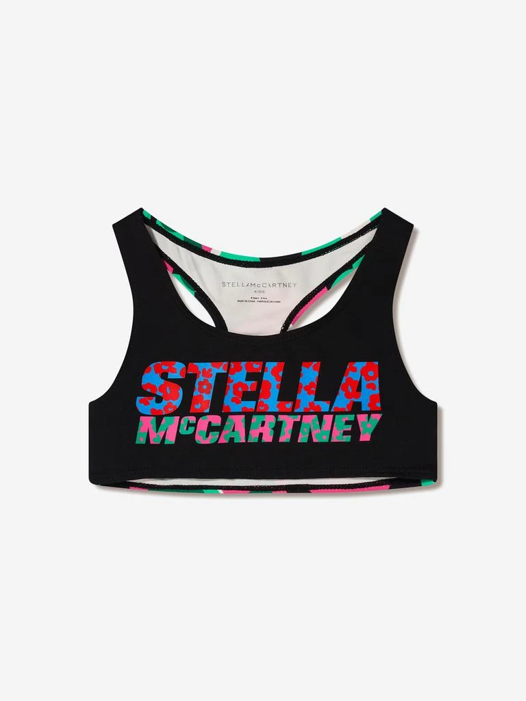 Stella McCartney Stella McCartney Girls Cropped Floral Logo Sports Top 1