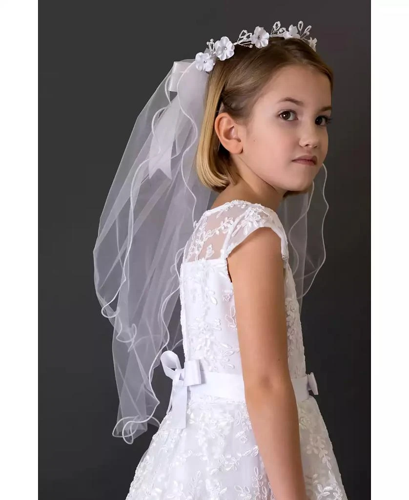 Us Angels Flower Wreath Veil 1