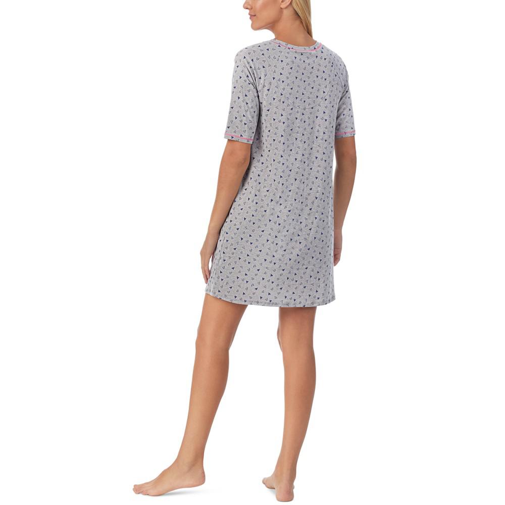 Cuddl Duds Elbow-Length Moisture Wicking Sleep T-Shirt