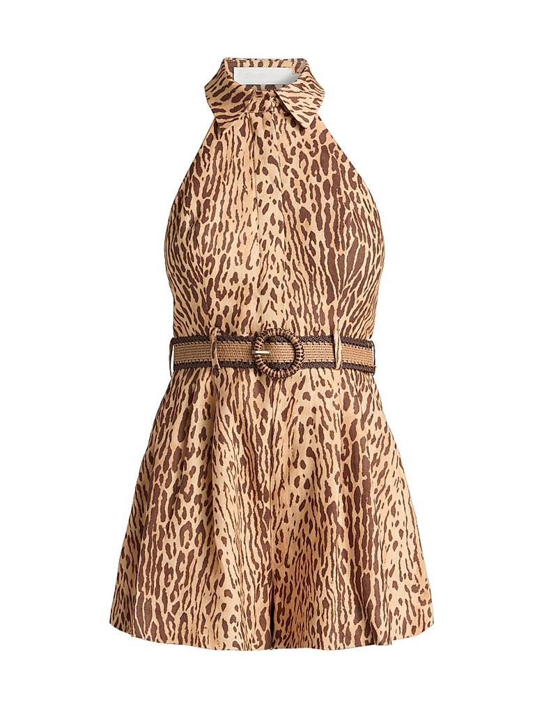 【Zimmermann】Acacia halterneck linen romper Zimmermann Acacia halterneck linen romper Zimmermann