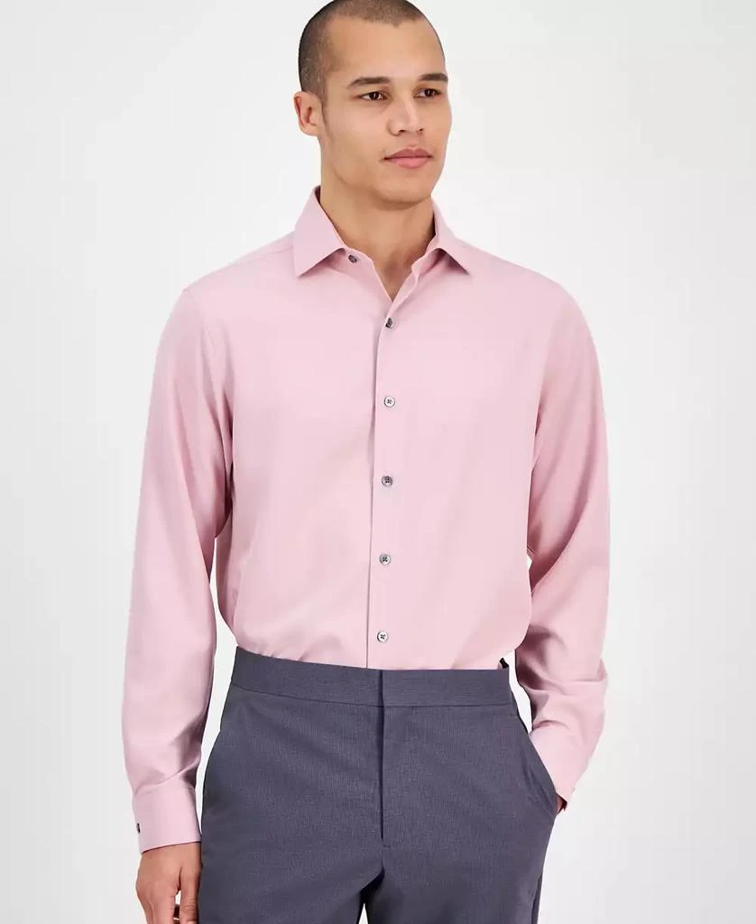 slim fit dress slacks Alfani Mens Slim fit Dress Shirt Medium 15-15.5 Long Sleeve Red Solid –  Bristol Apparel Co