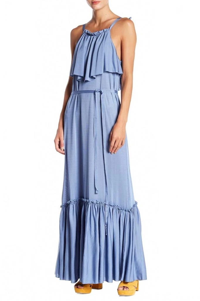 maxi dresses for formal böhme Hannah Satin Maxi Dress in Mauve