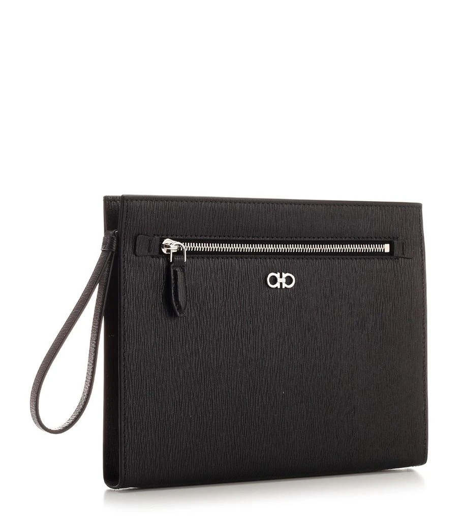 Salvatore Ferragamo Ferragamo Gancini Logo Plaque Clutch Bag 3