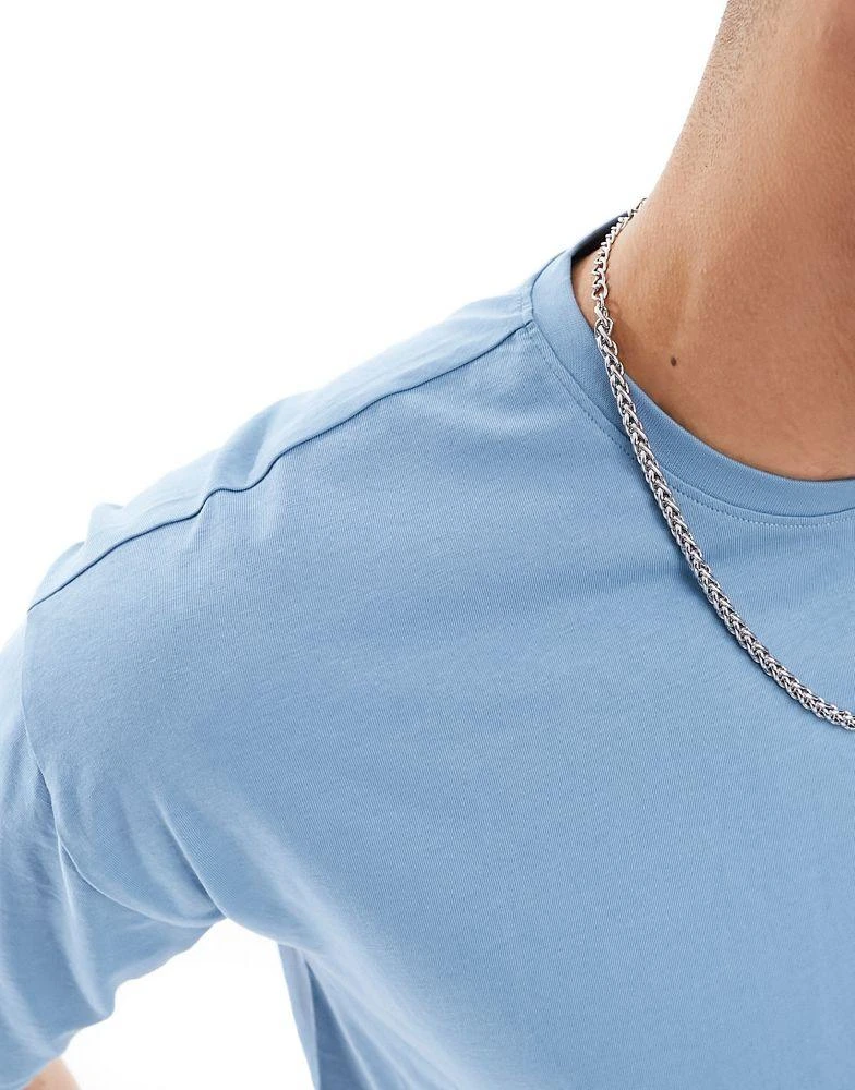 New Look New Look oversized t-shirt in mid blue 2