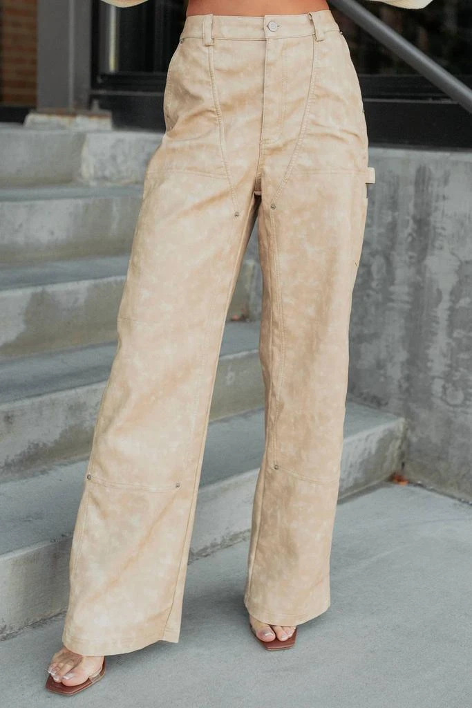 Fore Fore - Vincent Faux Leather Carpenter Pants