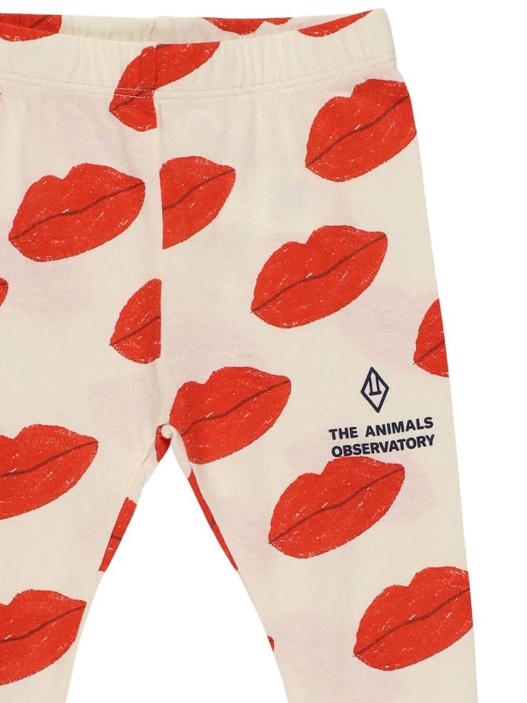 The Animals Observatory Printed Cotton Jersey Leggings 1