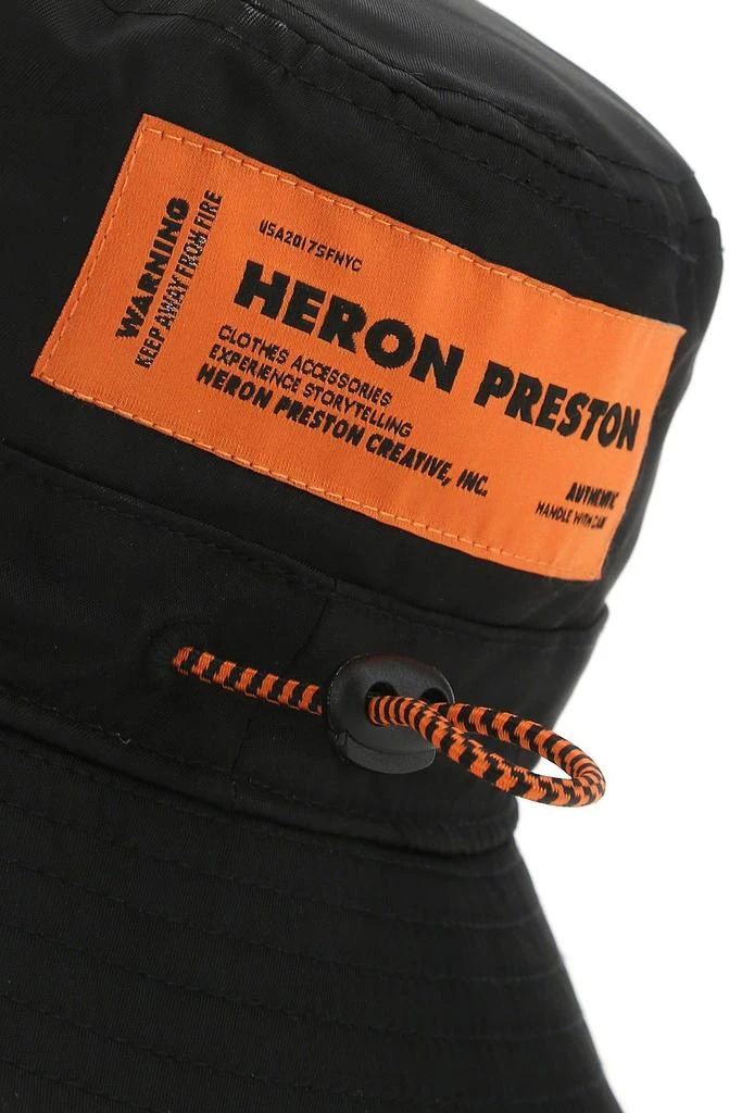 HERON PRESTON Black Nylon Hat 4