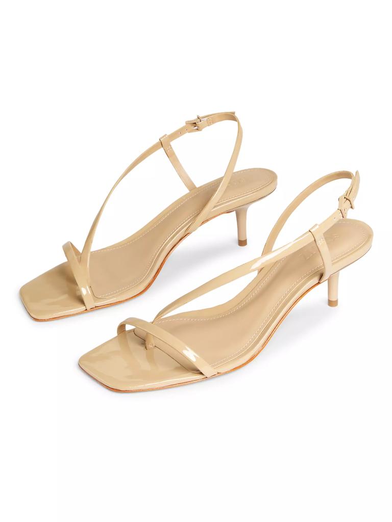 Schutz Heloise 63MM Patent Leather Slingback Sandals