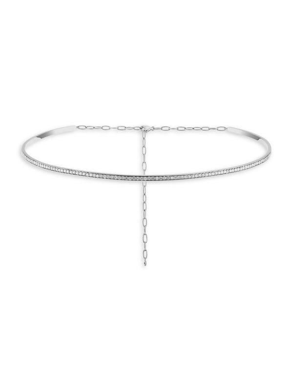 Hueb Spectrum 18K White Gold & 1.6 TCW Diamond Choker Necklace