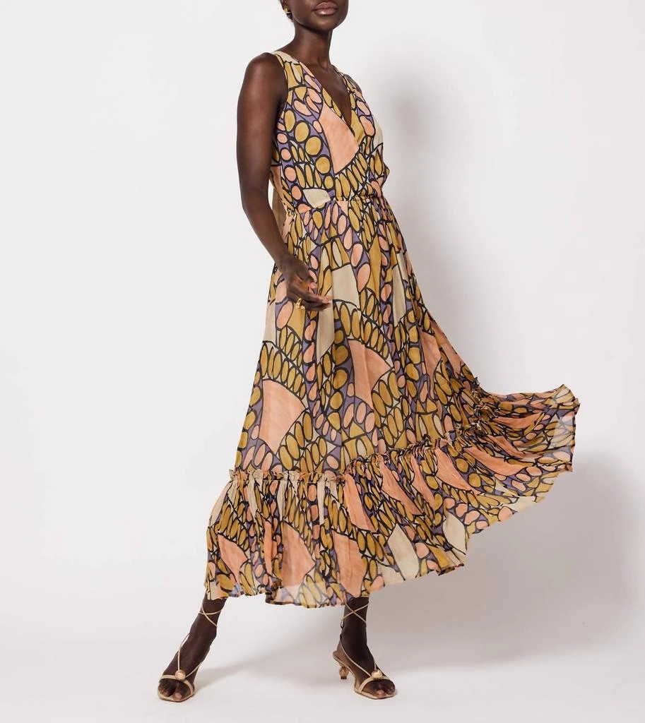 Cleobella Kay Midi Dress In Saguaro Print 4