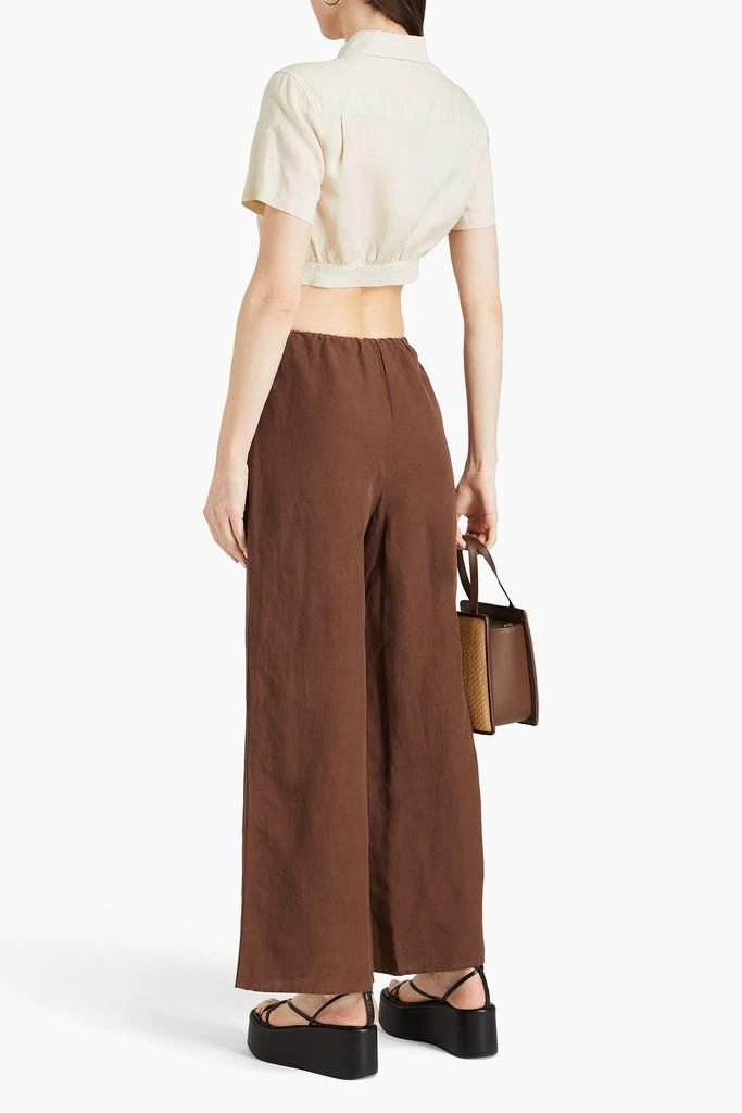 Onia Cropped linen and Lyocell-blend shirt 3