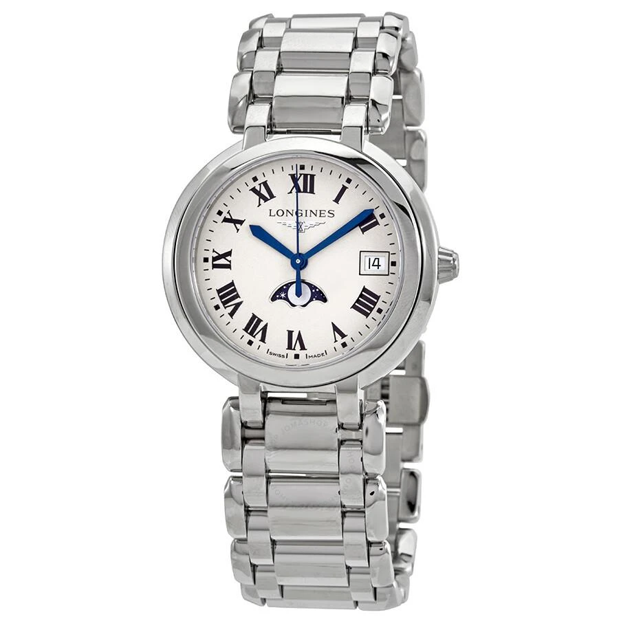 Longines PrimaLuna Quartz Silver Dial Ladies Watch L8.116.4.71.6 1