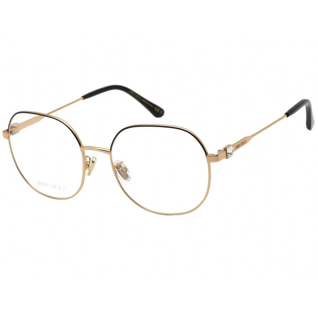 Jimmy Choo Jimmy Choo Women's Eyeglasses - Clear Demo Lens Black Gold Frame | JC 305/G 02M2 00 1