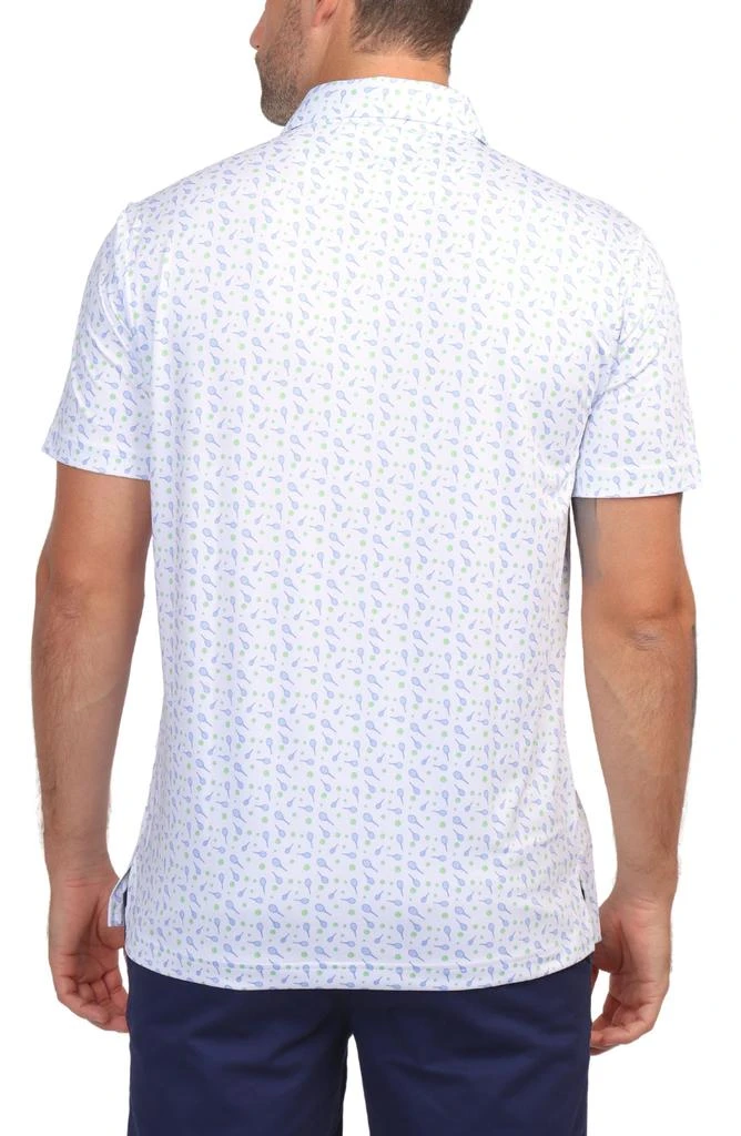 TailorByrd Tennis Racket Print Performance Polo 2