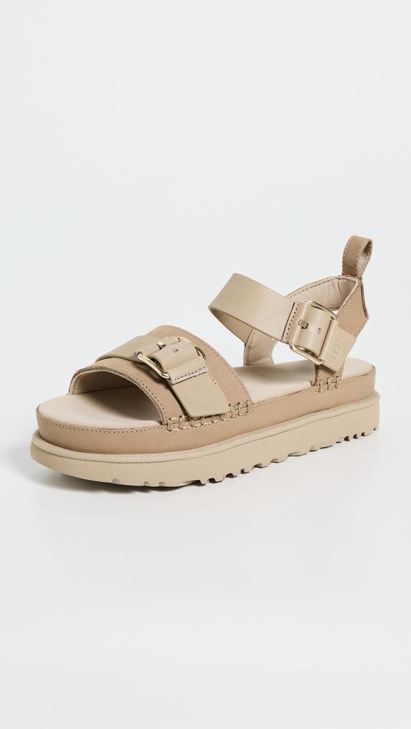 UGG UGG Platform Sandals Goldenrise In Sand Colour US-8
