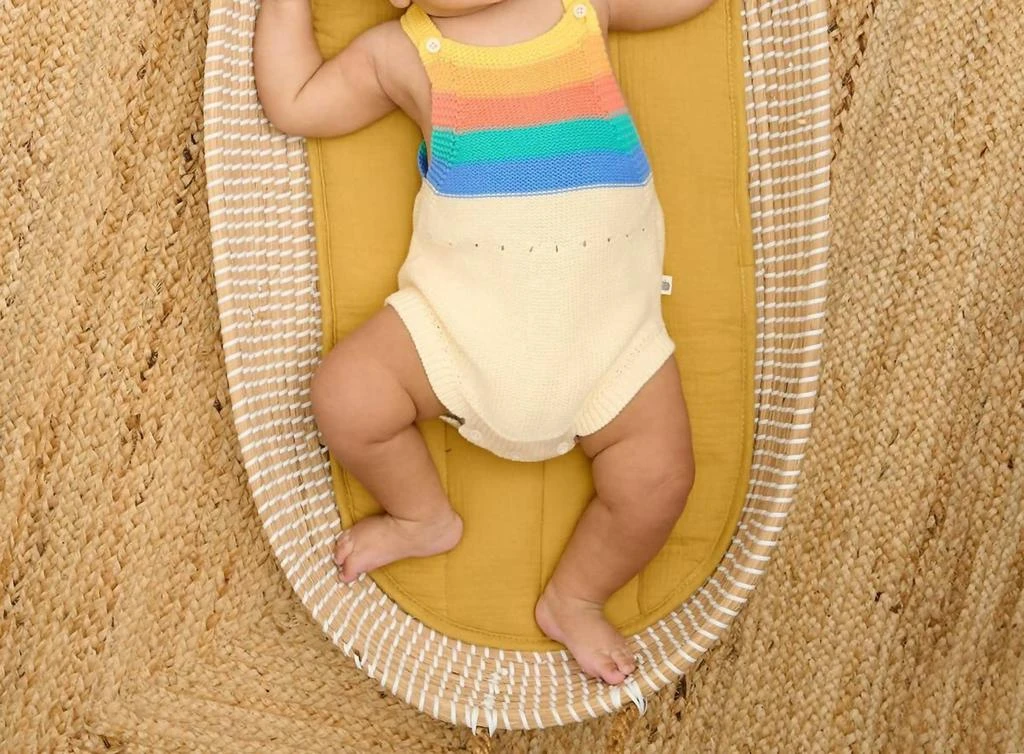 The Bonnie Mob The Bonnie Mob - Girl's Rainbow Stripe Knit Bubble