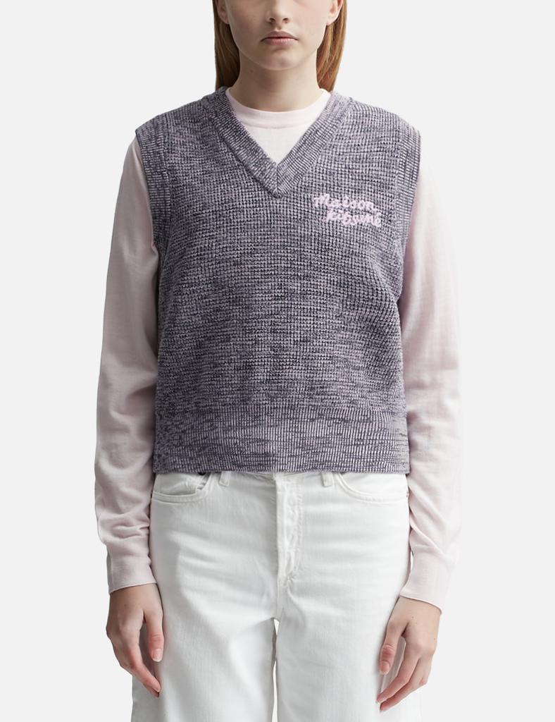 Maison Kitsuné Maison Kitsune Handwriting Cropped Vest