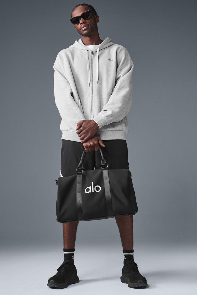 Alo Accolade Full Zip Hoodie - Athletic Heather Grey - Hoodies