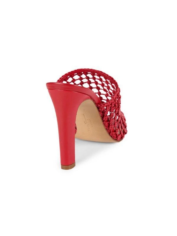 Salvatore Ferragamo Tom Caged Block Heel Leather Mules 3