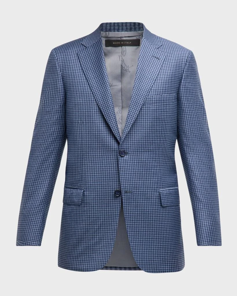 Brioni Men's Gingham Check Sport Coat 2