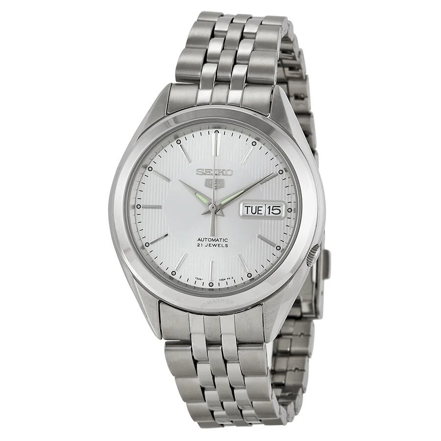 Seiko 5 Automatic Silver Dial Men's Watch SNKL15 1
