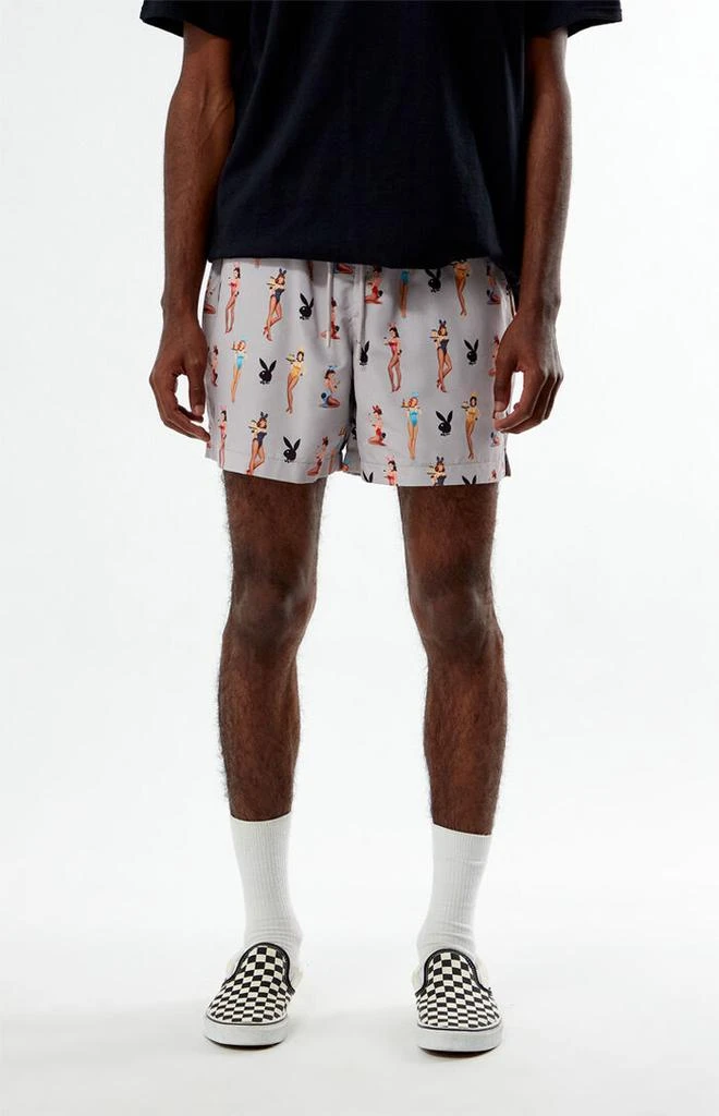 Playboy By Pacsun Pinup 5.5" Swim Trunks 2