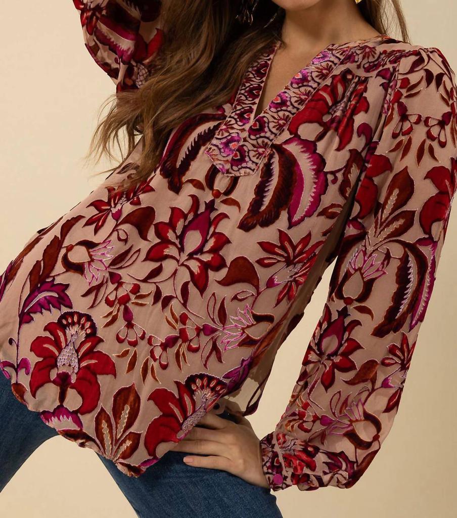 Hale Bob Hale Bob - Danielle Velvet Burnout Top
