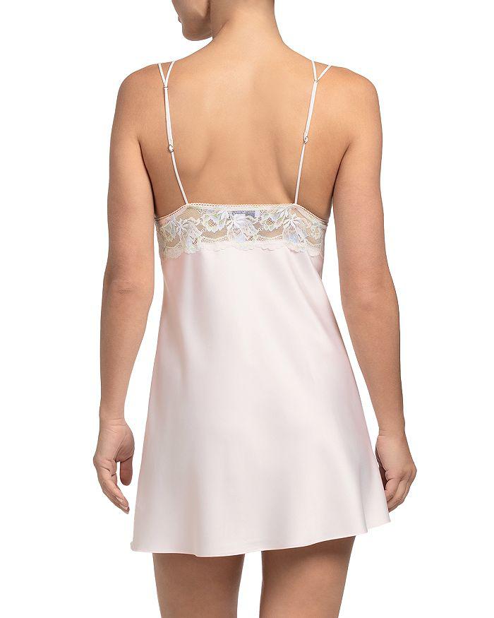 In Bloom Lace Trim Satin Chemise