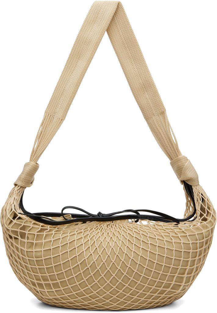 Lemaire Beige Croissant Filt Bag