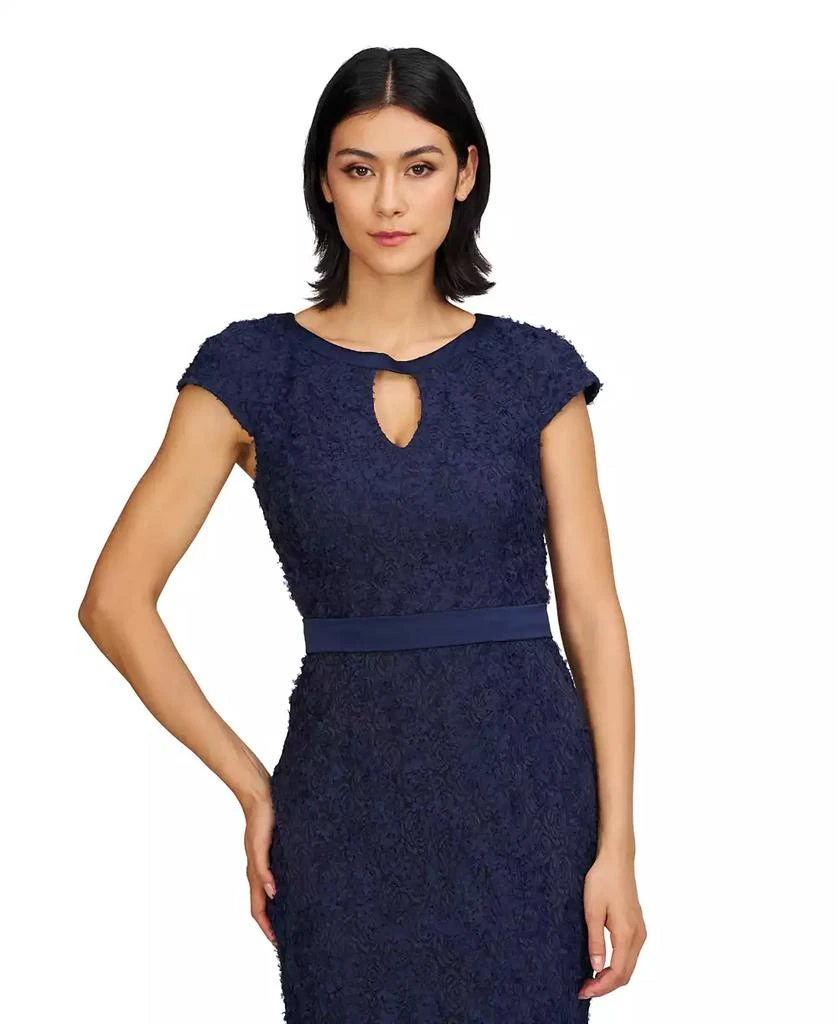 JS Collections Women's Leigh 3D-Floral Keyhole-Cutout Gown 3