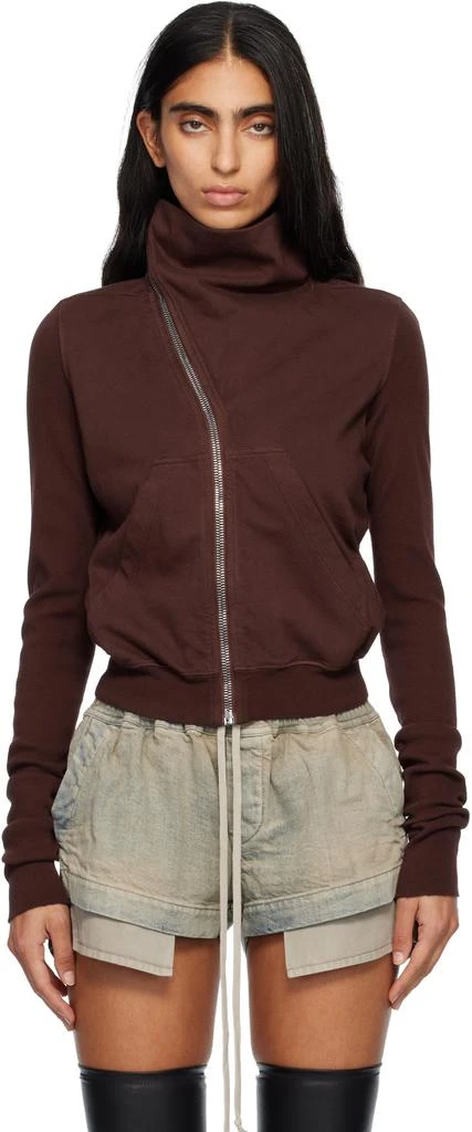 Rick Owens Burgundy Concordians Mountain Sweatshirt 1