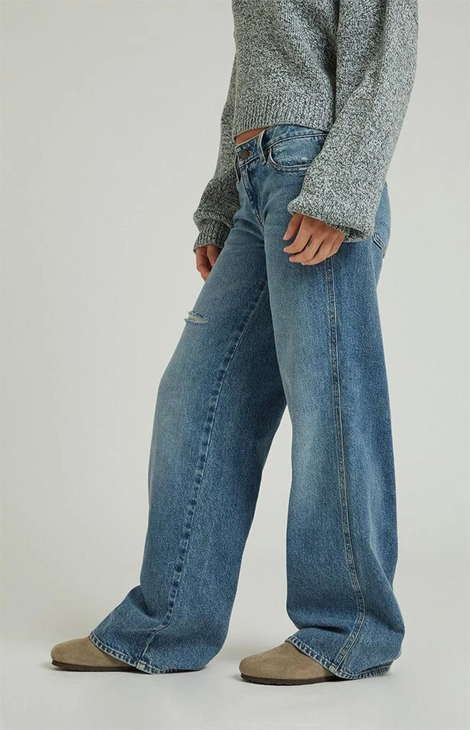PacSun Medium Indigo Low Rise Baggy Jeans 3