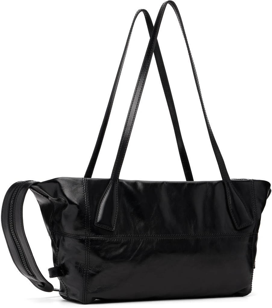 Balmain Black Small Track Zips Calfskin Bag 3