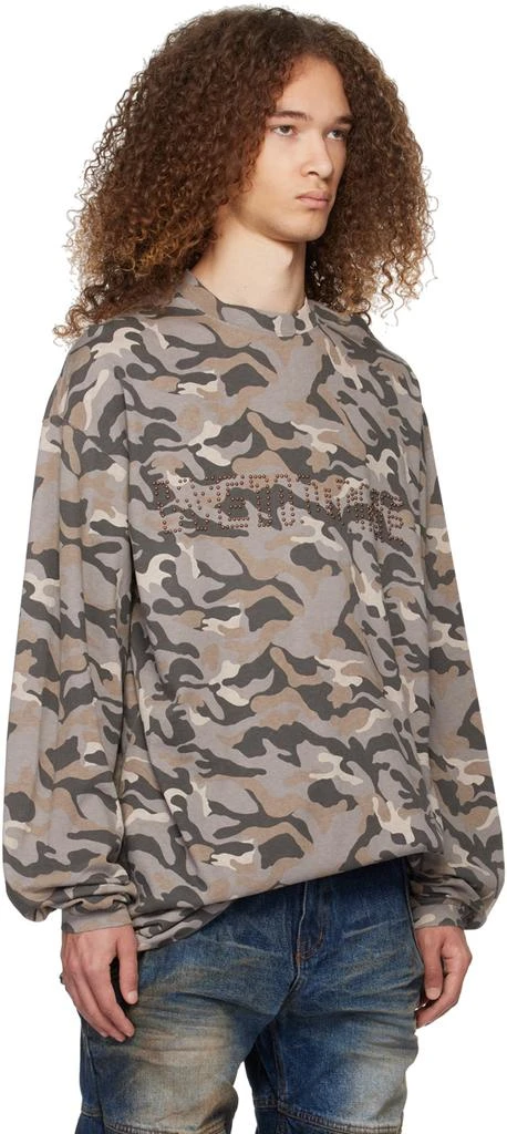We11done Gray Camo Long Sleeve T-Shirt 2