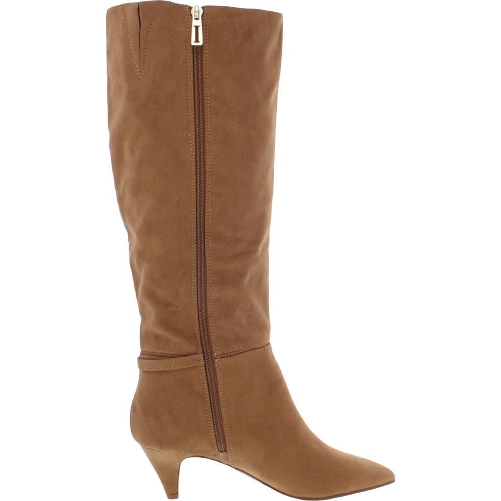 Isaac Mizrahi Abbot Womens Faux Suede Kitten Heel Knee-High Boots