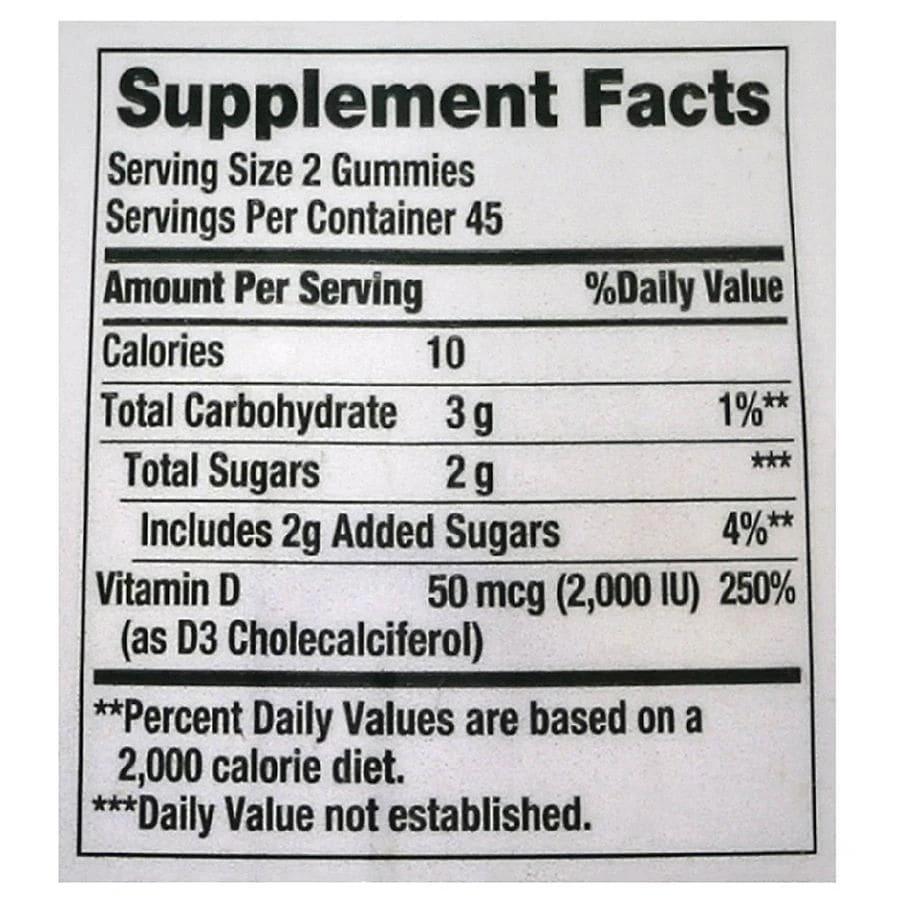Nature's Bounty Vitamin D3 Gummies 3