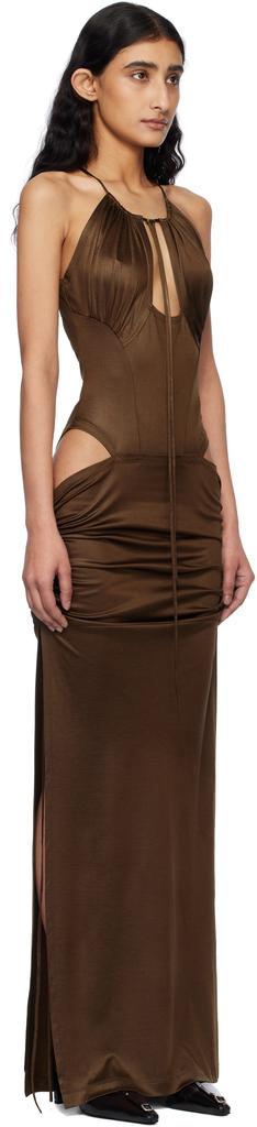 KNWLS Brown Cu Maxi Dress
