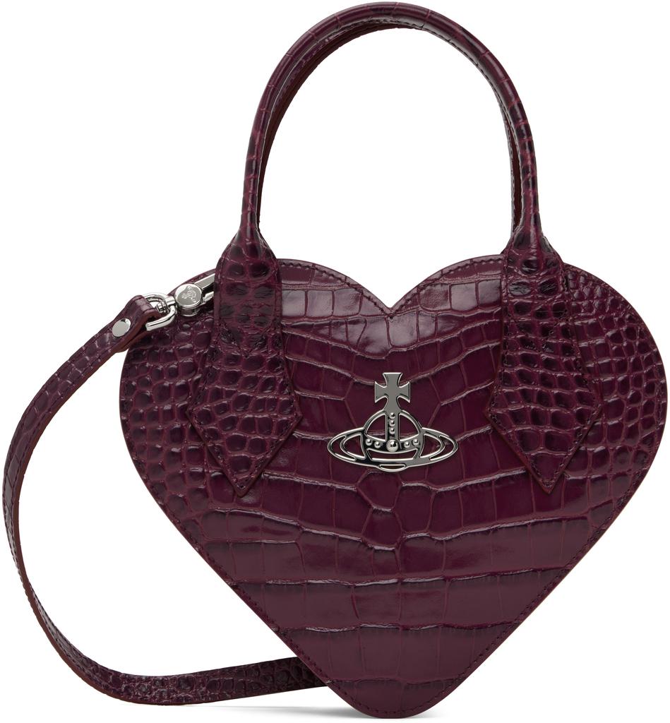 Vivienne Westwood Purple Josephine Heart Crossbody Bag