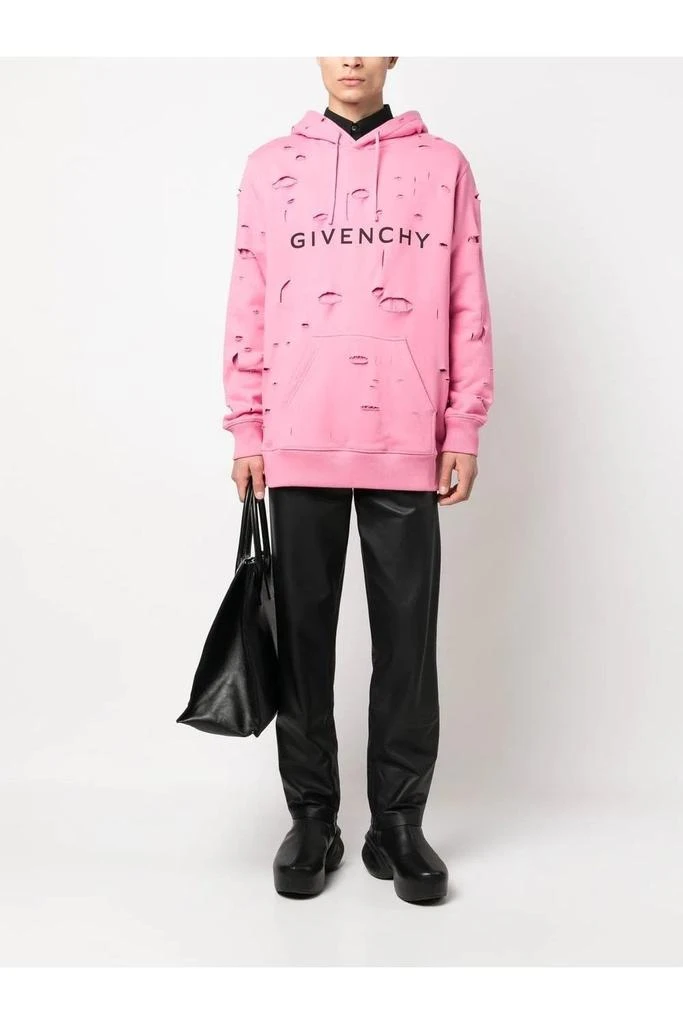 undefined Classic Fit Ripped Hoodie 2