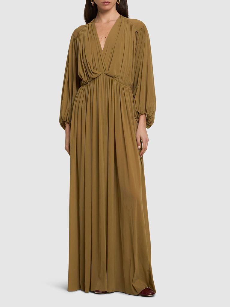 PHILOSOPHY di LORENZO SERAFINI Draped Tulle Long Dress