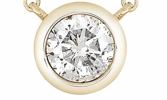 Bony Levy Diamond Bezel Pendant Necklace - 0.37 ctw. 2