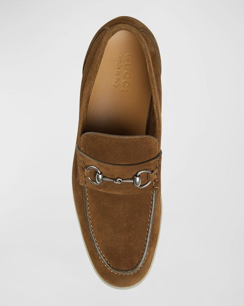 Gucci Men's Konrad Suede Bit Loafers 4