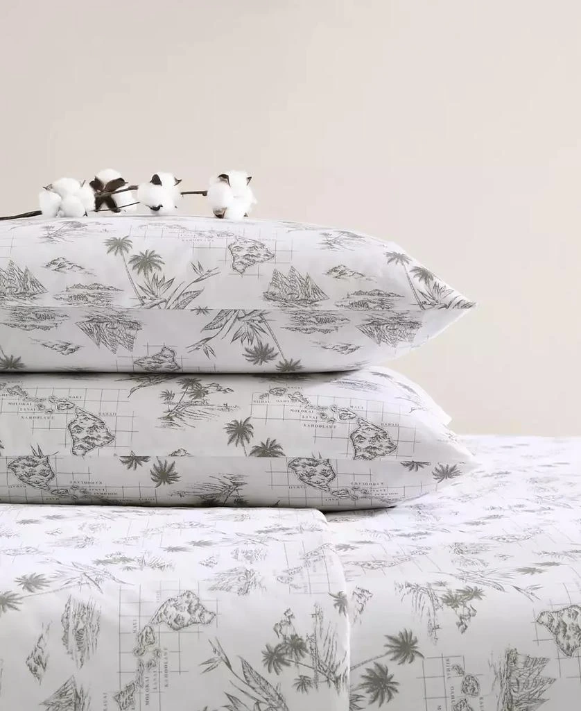 Tommy Bahama Home Cotton Percale 4 Piece Sheet Set, King 3