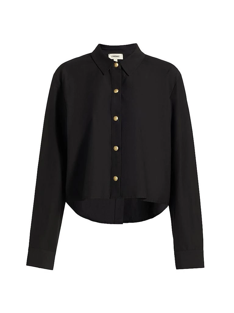 L'Agence Cosette Crop High-Low Shirt 1