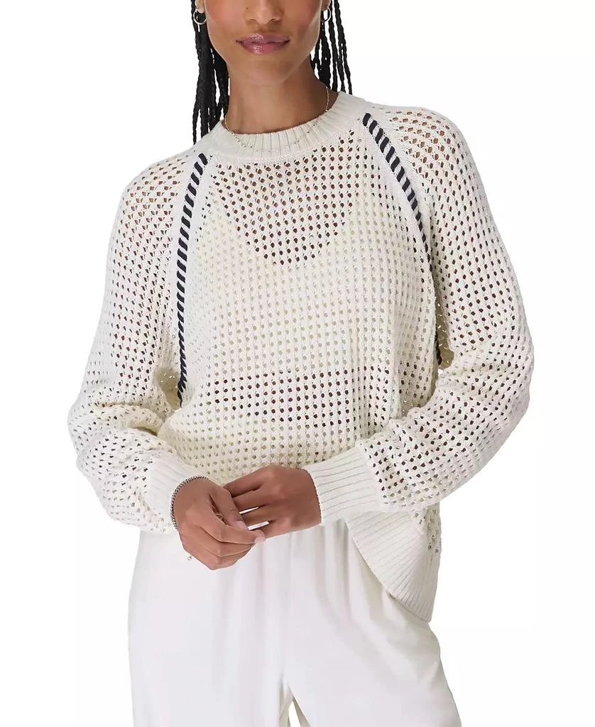 SWEATY BETTY Women's Tide's High Cotton Whipstitch Sweater 1